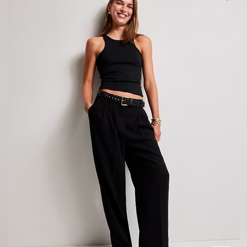 J.Crew New favorite tank top in vintage rib in Black NWT small